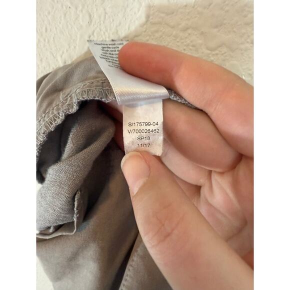 Athleta cropped linen pants gray size 4 - Picture 2 of 5